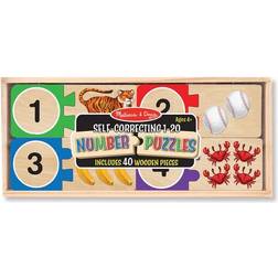 Melissa & Doug Self Correcting Number Puzzles 40 Pieces