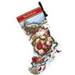 Dimensions Cross Stitch Kit Stocking Santa'sJourny