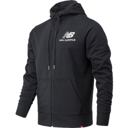 New Balance Essentials Stacked Full Zip Hoodie - Black