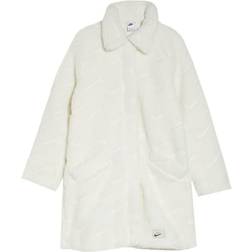 Nike Icon Clash Faux Fur Fleece Coat - Sail