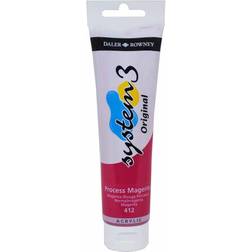 Daler Rowney Daler-Rowney System 3 Acrylics Process Magenta, 150 ml tube