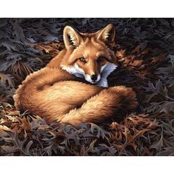 Sunlit Fox Counted Cross Stitch Kit 14"X11" 14 Count