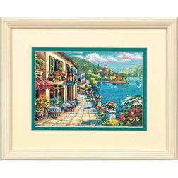 D65093 Dimensions Counted X Stitch Gold Petite, Overlook Cafe