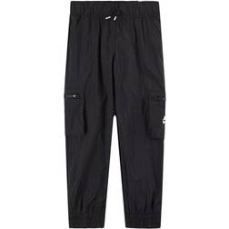 Nike Older Kid's Sportswear Woven Cargo Trousers - Black/White (DD6285-010)