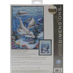 Dimensions Counted Cross Stitch Kit 10"X14"-The Dolphins' Domain (14 Count)