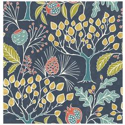 NuWallpaper Groovy Garden Navy Peel & Stick Wallpaper