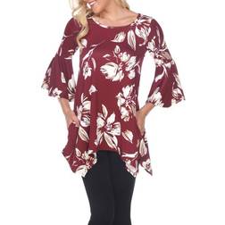 White Mark Women's Blanche Tunic Top - Red
