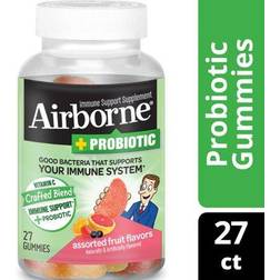 Airborne Plus Probiotic Assorted Fruit Gummies 27ct