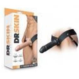 Blush Novelties Dr. Skin 7 Inch Hollow Strap on Black