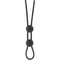 Blush Novelties Stay Hard Double Loop Cock Ring Black