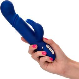 CalExotics Jack Rabbit Signature Rechargeable Heated Thrusting Rabbit Blue