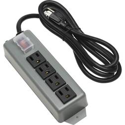 Tripp Lite Power Strip,4 out,industrial,6ft cord Gray