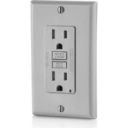 Leviton Gftr1-gy Duplex Gfci Outlet, 125 Volts