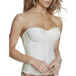 Dominique Juliette Satin Strapless Longline Corset - Ivory