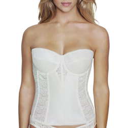 Dominique Colette Lace Strapless Bustier Corset - Ivory