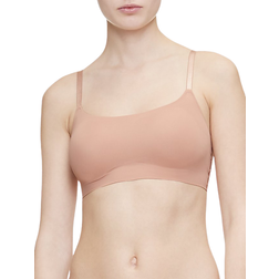 Calvin Klein Invisibles Wirefree Retro Bralette Bra - Taupe