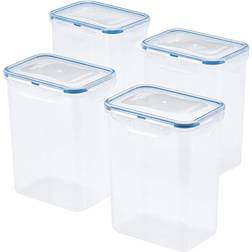 Lock & Lock Easy Essentials 4-Piece Rectangular Container Set Boîte de Cuisine 4pcs