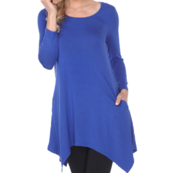 White Mark Women's Makayla Tunic Top - Royal