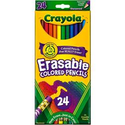 Crayola Erasable Pre Sharpened Colored Pencils 24-pack