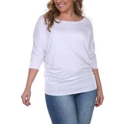 White Mark Dolman Top Dolman Top - White