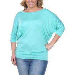 White Mark Dolman Top Dolman Top - Mint