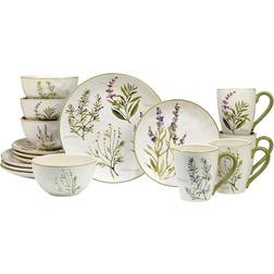 Certified International Fresh Herbs Dinner Set 16pcs