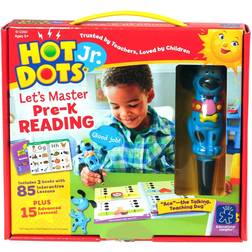 Educational Insights Hot Dots Jr Let's Master Pre K Reading Set with Ace The Talking Teaching Dog Pen