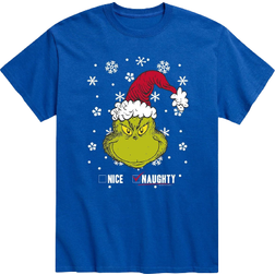 Airwaves Dr. Seuss The Grinch Naughty or Nice T-shirt - Blue