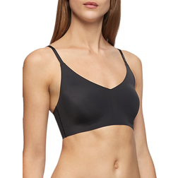 Calvin Klein Invisibles Lightly Lined Triangle Bralette Bra - Black