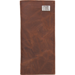 Eagles Wings Nebraska Cornhuskers Secretary Wallet - Brown