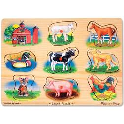 Melissa & Doug Farm Sound Puzzle 8 Pieces