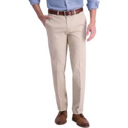 Haggar Iron Free Premium Khaki Straight Fit Pant - Sand