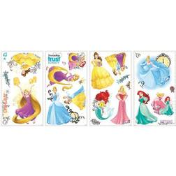 RoomMates Disney Princess Friendship Adventures Wall Decals with Glitter