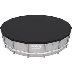 Bestway Poolabdeckung Flowclear 427 cm Anthrazit