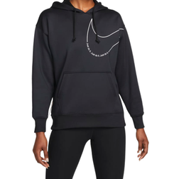 Nike Therma-FIT Fleece Logo Hoodie Women - Black/White