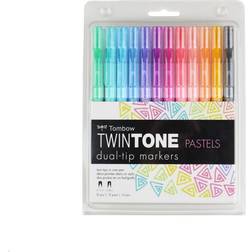 Tombow TwinTone Marker Set, Pastel