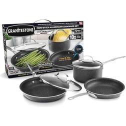 Granitestone Diamond Cookware Set with lid 5 Parts