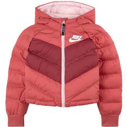 Nike Girl's Synthetic Fill Hooded Jacket - Archaeo Pink/Rush Maroon/Pink Foam/White (DD7134-622)