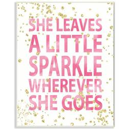 Stupell She Leaves a Little Sparke Wall Plaqueby Susan Newberry Designs