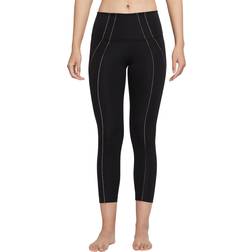 Nike Yoga Dri-FIT High-Waisted 7/8 Metallic Trim Leggings Women - Black/Dark Smoke Grey