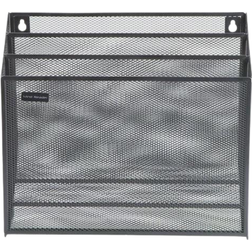 Mind Reader Mesh Wall-Mounted File Holder with 3-Tiers