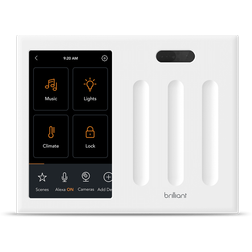 Brilliant Smart 3-Switch Home Control Panel