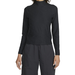 Nike Sportswear Icon Clash Mock Long-Sleeve Top Women - Black