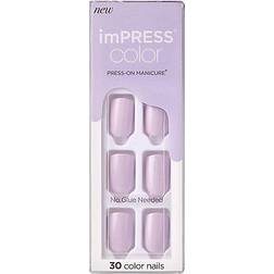 Kiss imPRESS Color Press-on Manicure Picture Purplect 30-pack