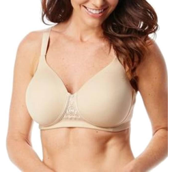 Vanity Fair Beauty Back Full Figure Wirefree Bra - Damask Neutral Beige