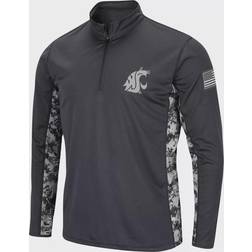 Colosseum Athletics Washington State Cougars OHT Military Appreciation Digi Camo Quarter-Zip Jacket Sr