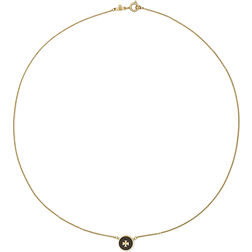 Tory Burch Kira Pendant Necklace - Gold/Moonstone/Black