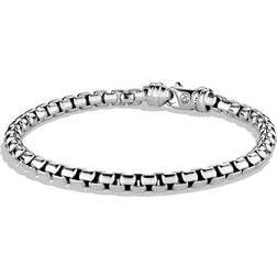 David Yurman Large Link Box Chain Bracelet - Silver