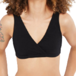 Motherhood Wrap Maternity and Nursing Sleep Cotton Bra Black (92229-01)