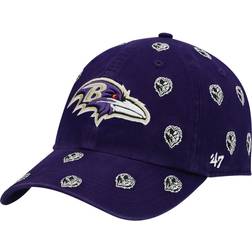 '47 Women's Baltimore Ravens Confetti Clean Up Head Logo Adjustable Cap